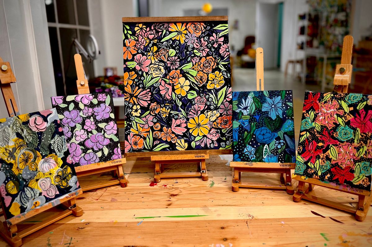 Flowing Florals: Acrylic Painting Workshop