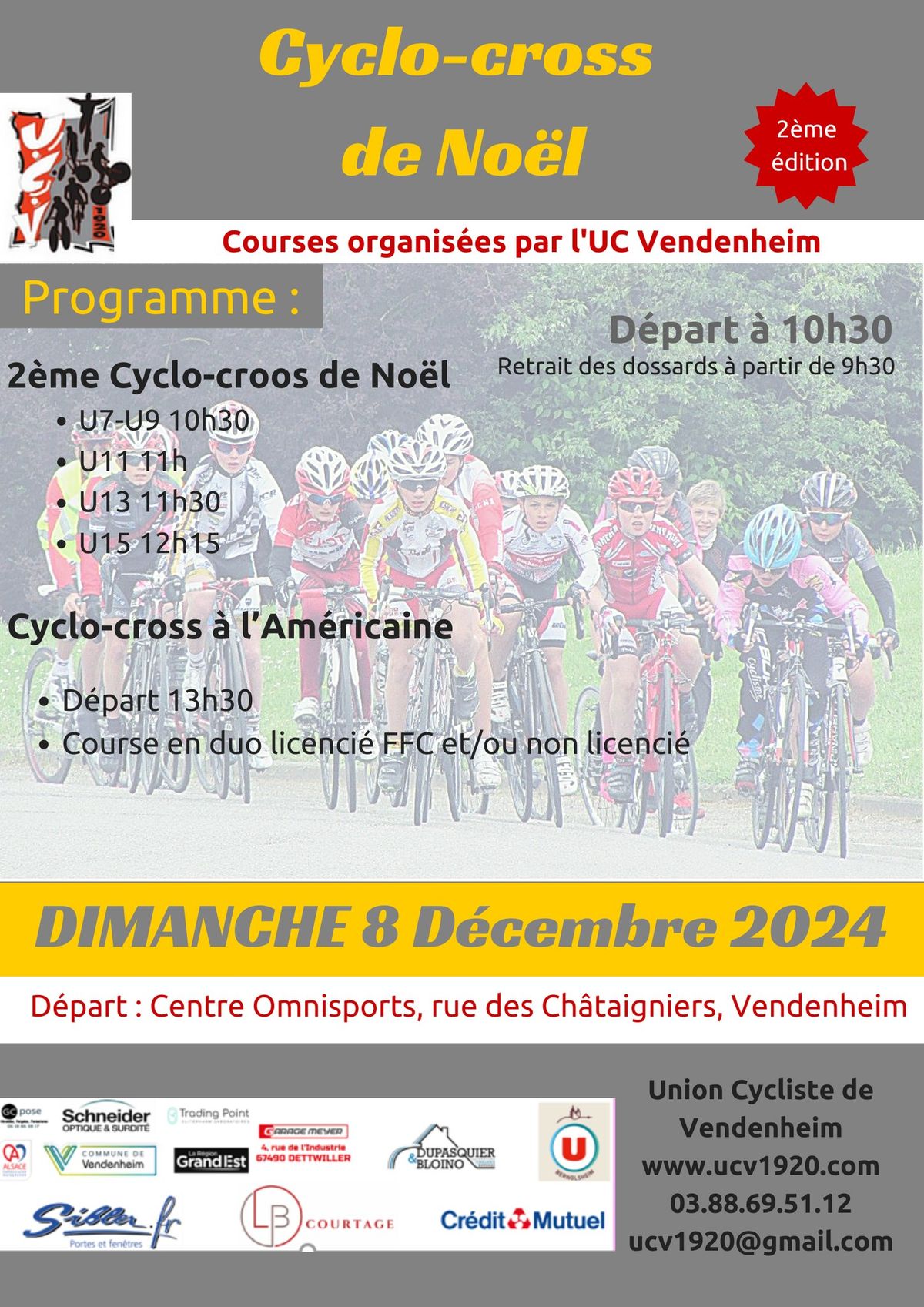 2\u00e8me Cyclo-cross de No\u00ebl et 1er Cyclo-cross \u00e0 l'Am\u00e9ricaine