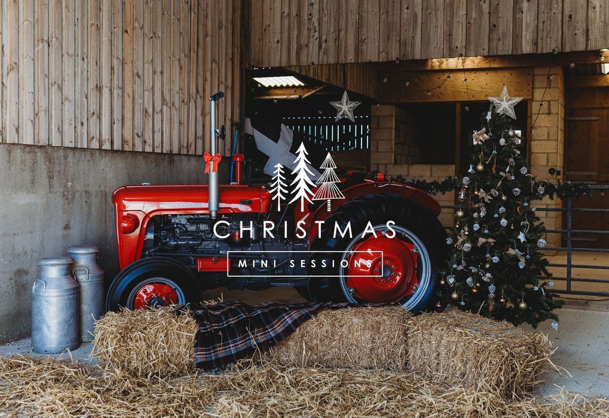 Red Christmas Tractor 2024