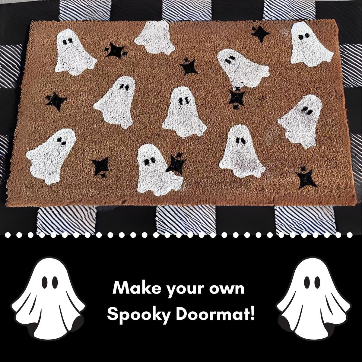 DIY Ghost Coir Doormat