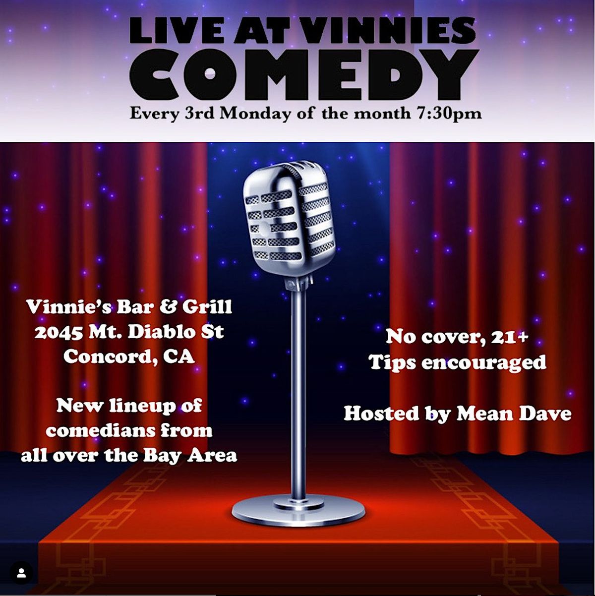 Comedy Night at Vinnie's Bar & Grill in Concord