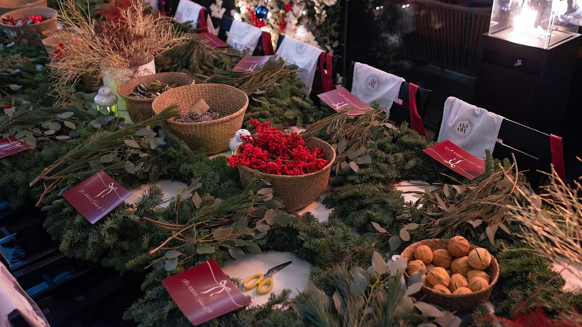 Christmas Wreath Making Workshop - Stratford, London
