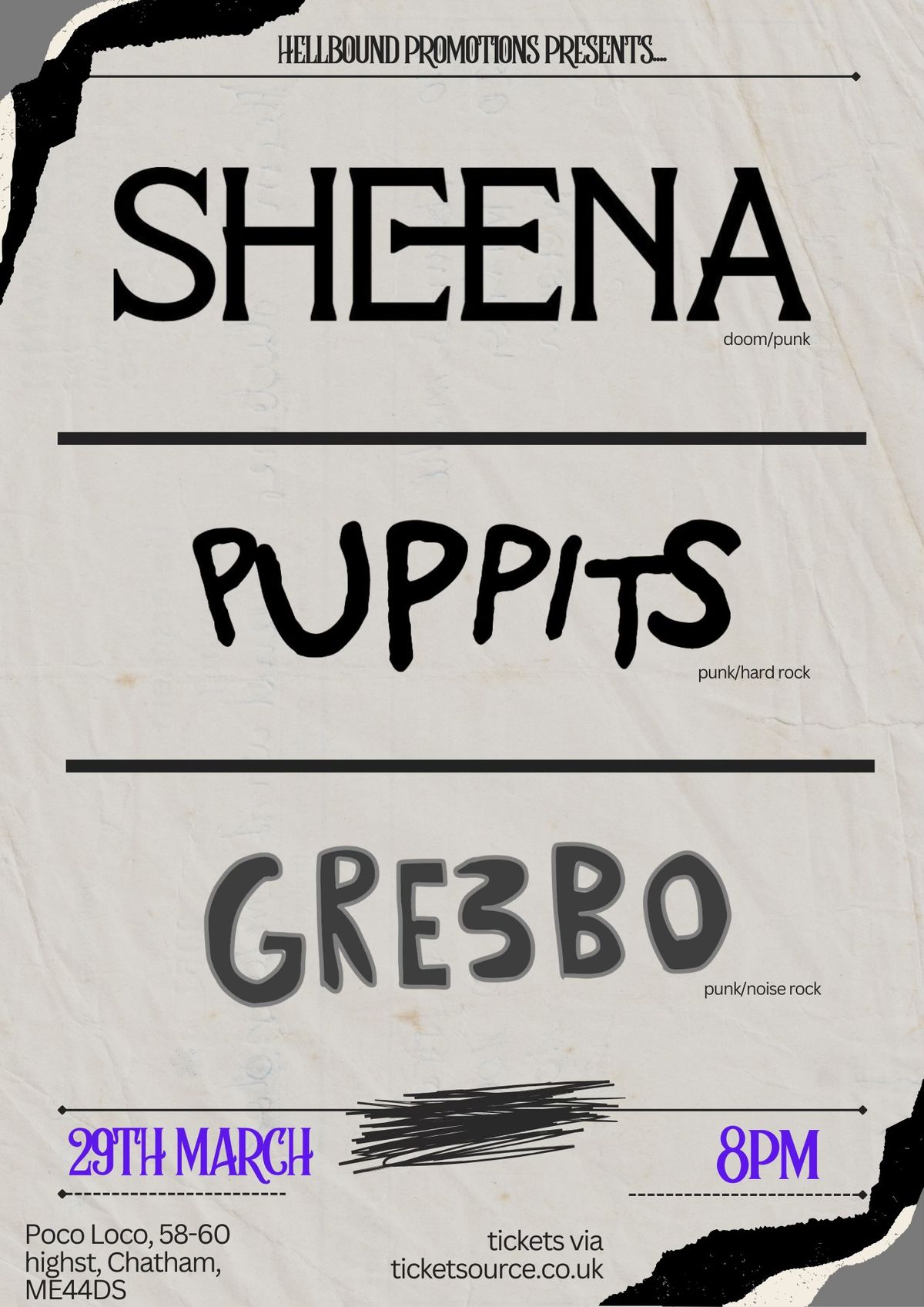 Sheena + Puppits + Greebo