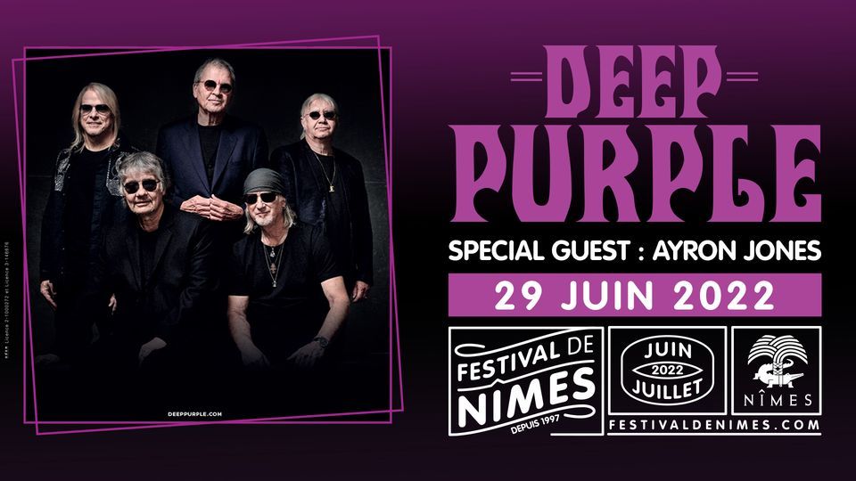 Deep Purple \u2022 Festival de N\u00eemes \u2022 29 Juin 2022