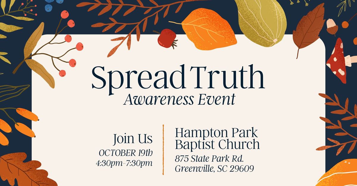 Spread Truth Awareness Event - South Carolina