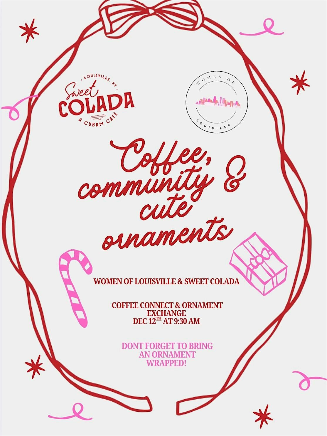 Coffee Connection and ornament exchange