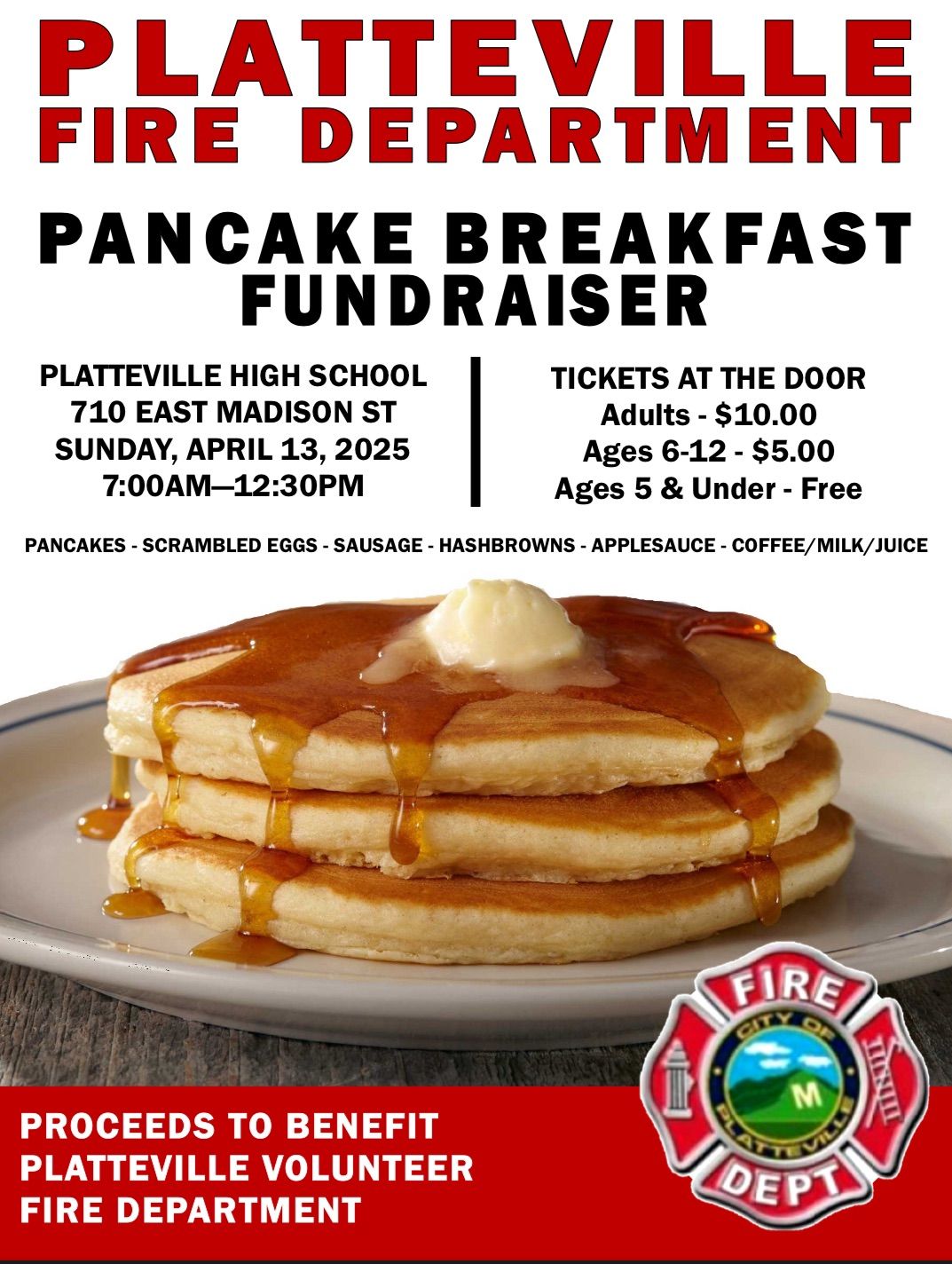 Pancake Breakfast Fundraiser