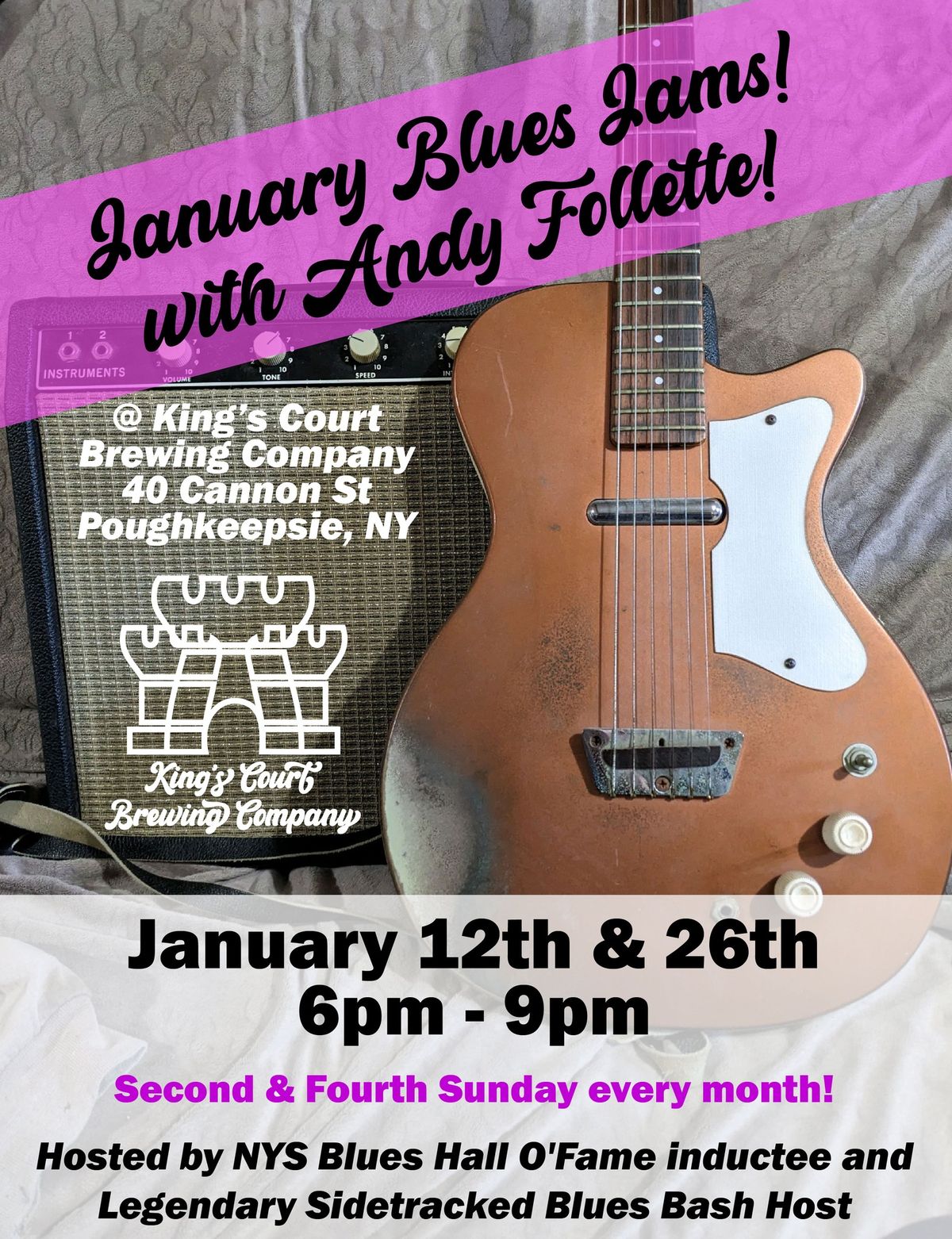 Sunday Night Blues Jam w\/ Andy Follette @ King's Court Brewing Company!