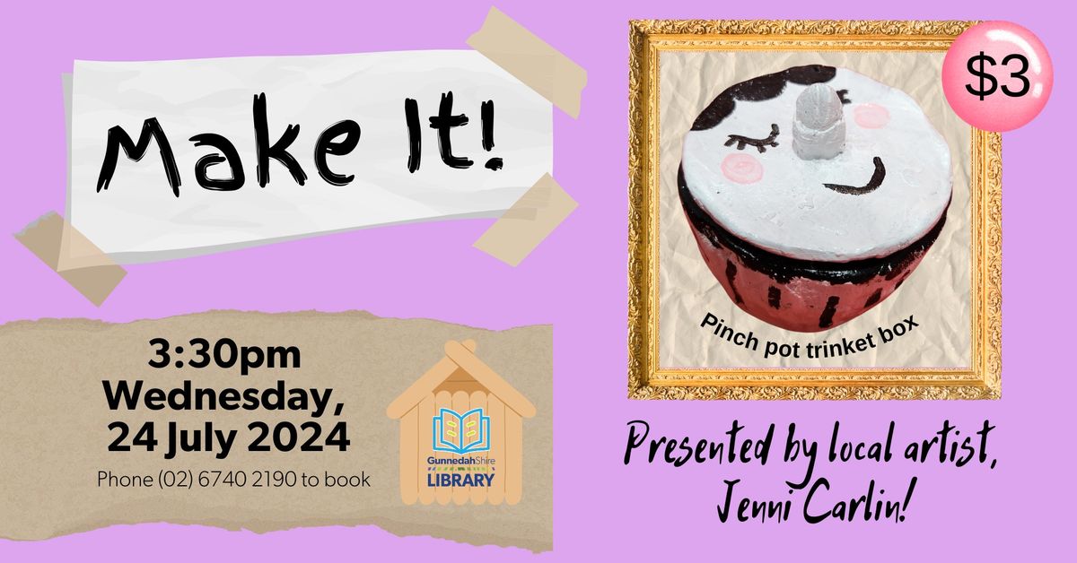 Make It! Pinch pot trinket box | BOOKINGS ESSENTIAL