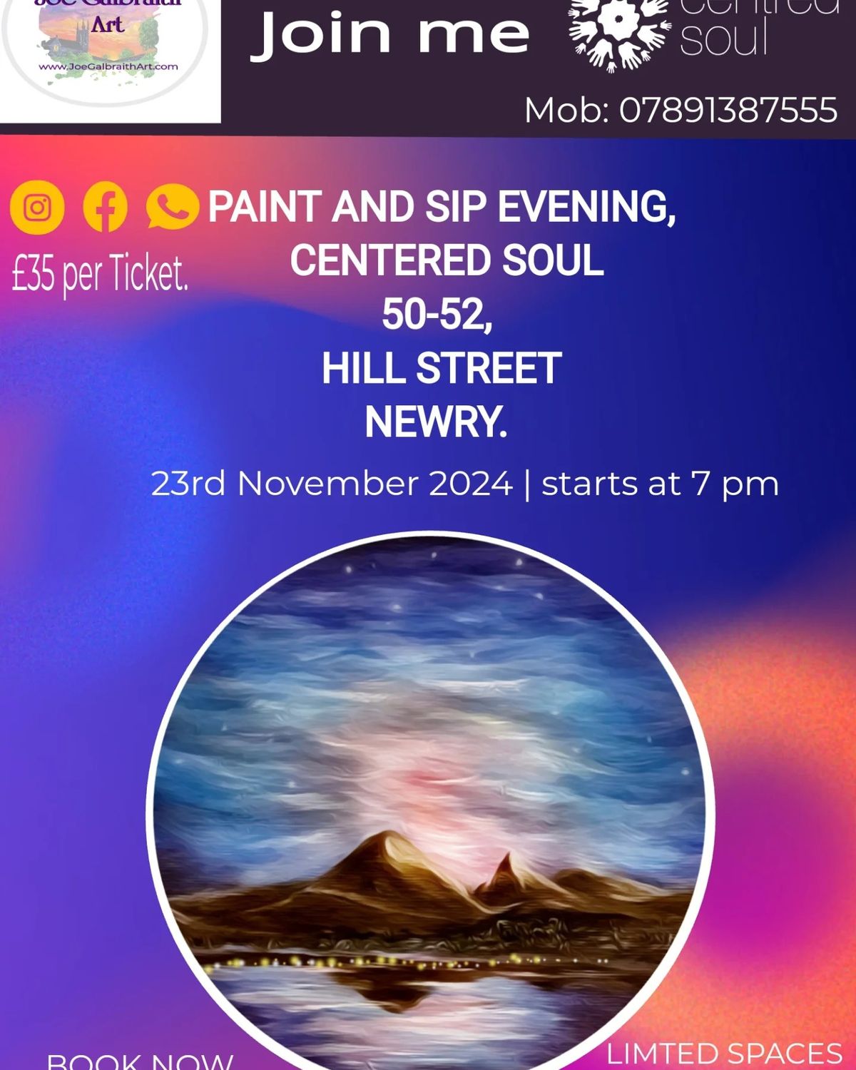 Paint and Sip - Centered Soul - Nov 24 