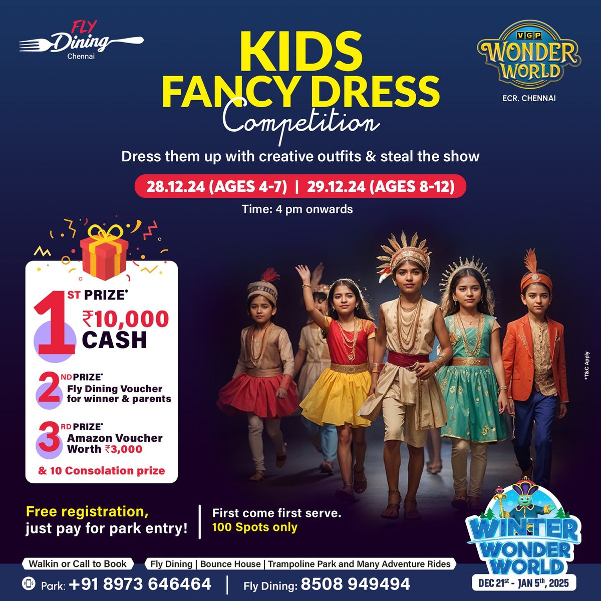 Kids Fancy Dress Competition - VGP Wonderworld, ECR, Chennai