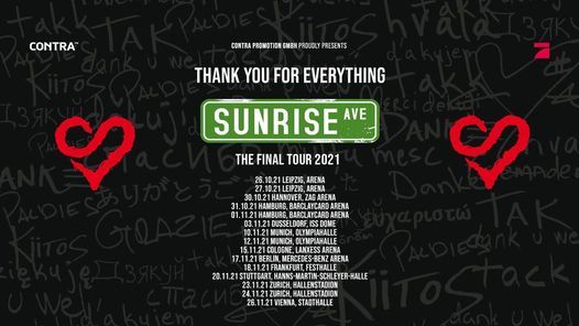 Sunrise Avenue \u2022 Munich (Additional Show)