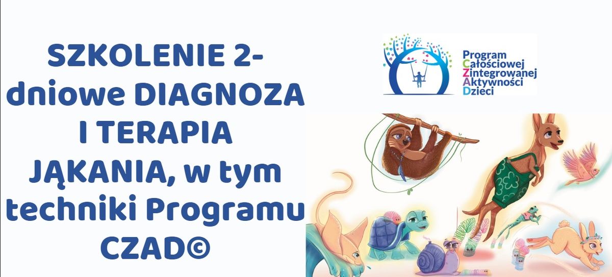 Szkolenie Diagnoza i terapia j\u0105kania Programem CZAD\u00a9 - strategie p\u0142ynnego m\u00f3wienia