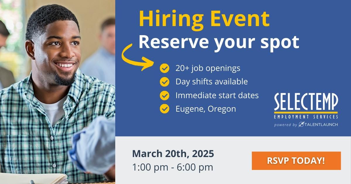 Selectemp Eugene | Hiring Event 