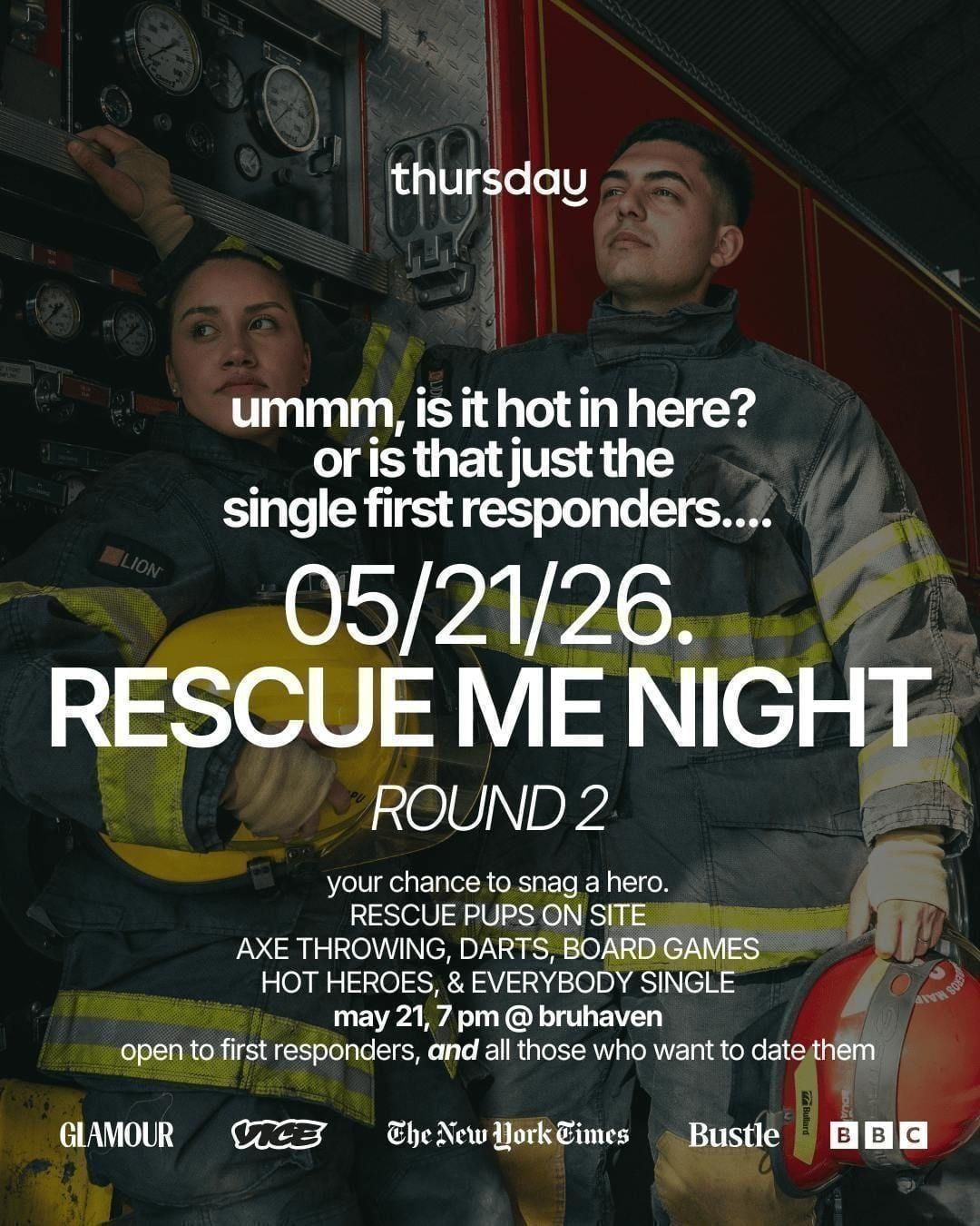 THURSDAY | RESCUE ME \ud83d\udd25 FIRST RESPONDERS NIGHT | BRUHAVEN | Minneapolis
