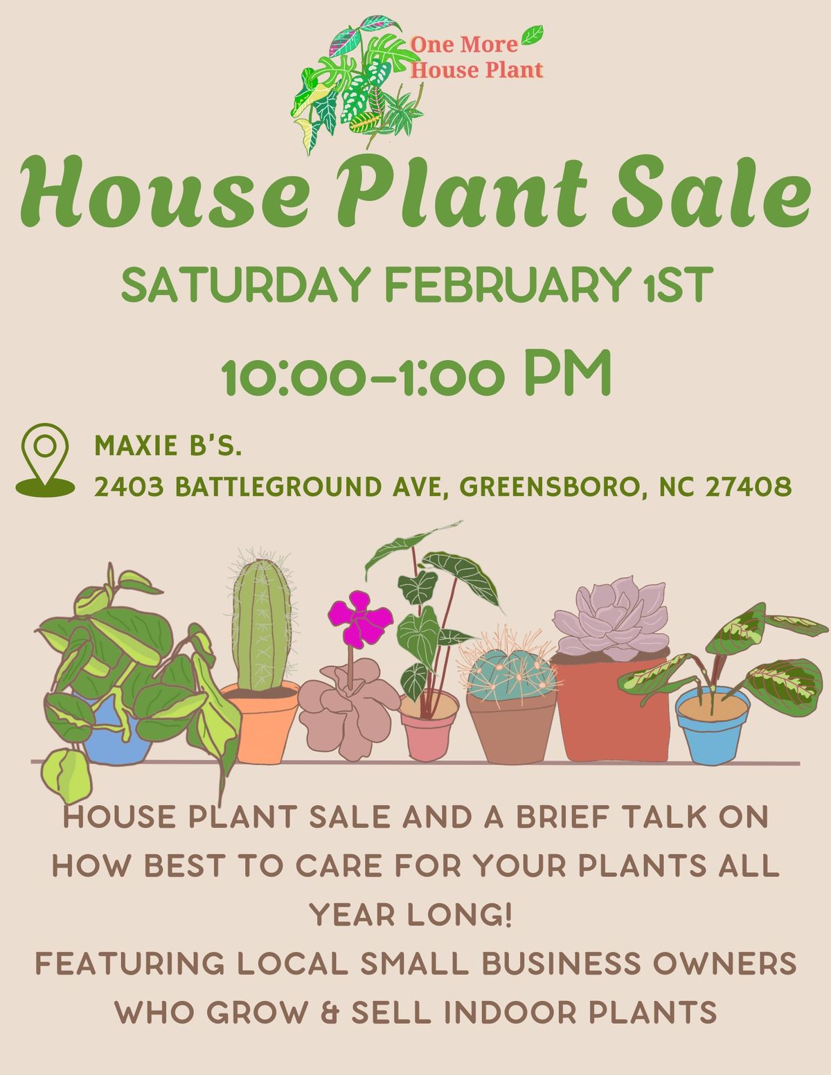 House Plant Sale 