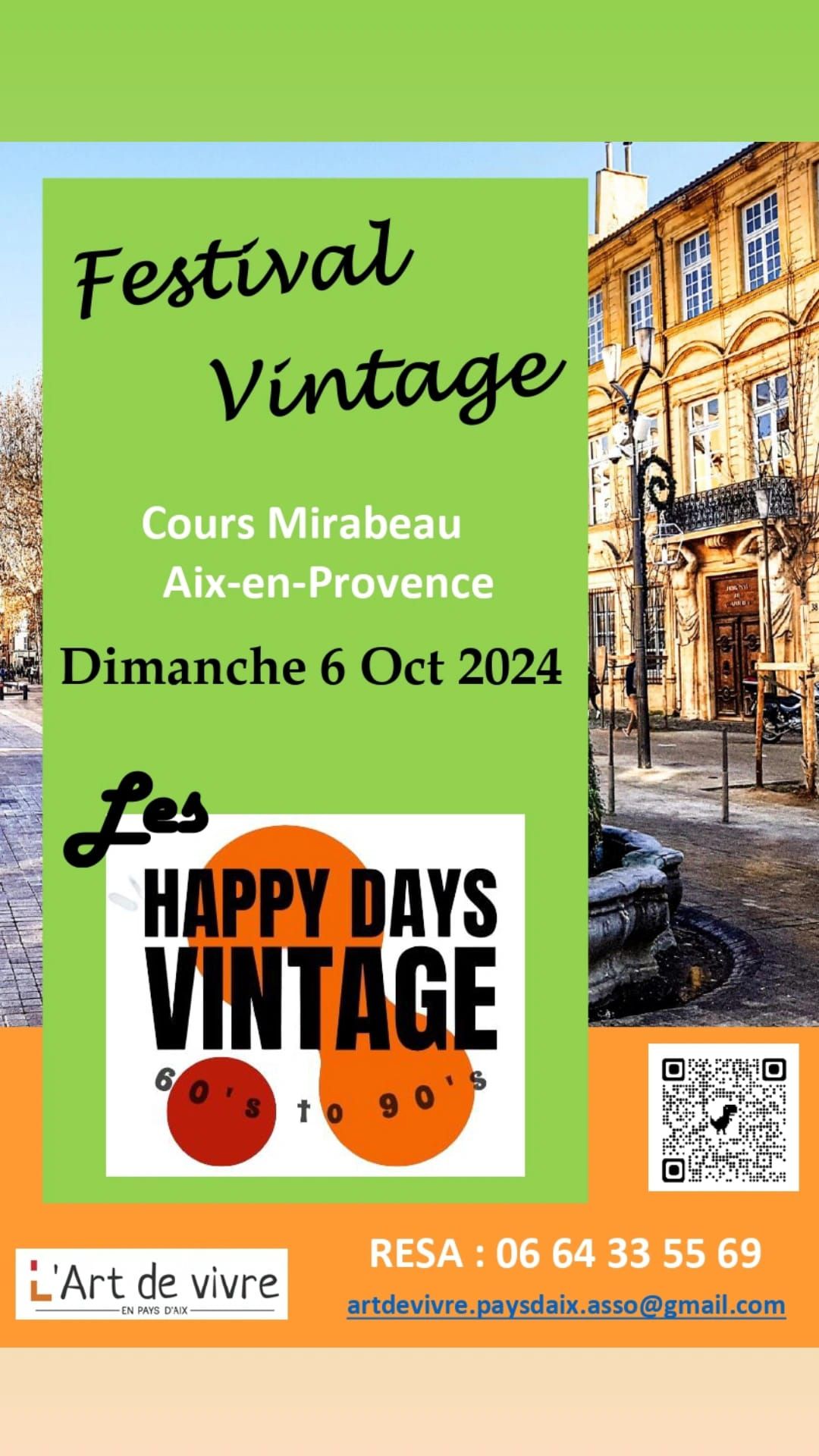 Ev\u00e9nement Vintage Cours Mirabeau Aix-en-Provence