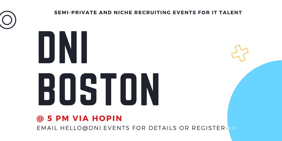 DNI Boston Employer Ticket (D&I, Cloud Talent), September 28th