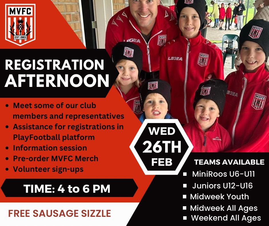 MVFC Registration Afternoon