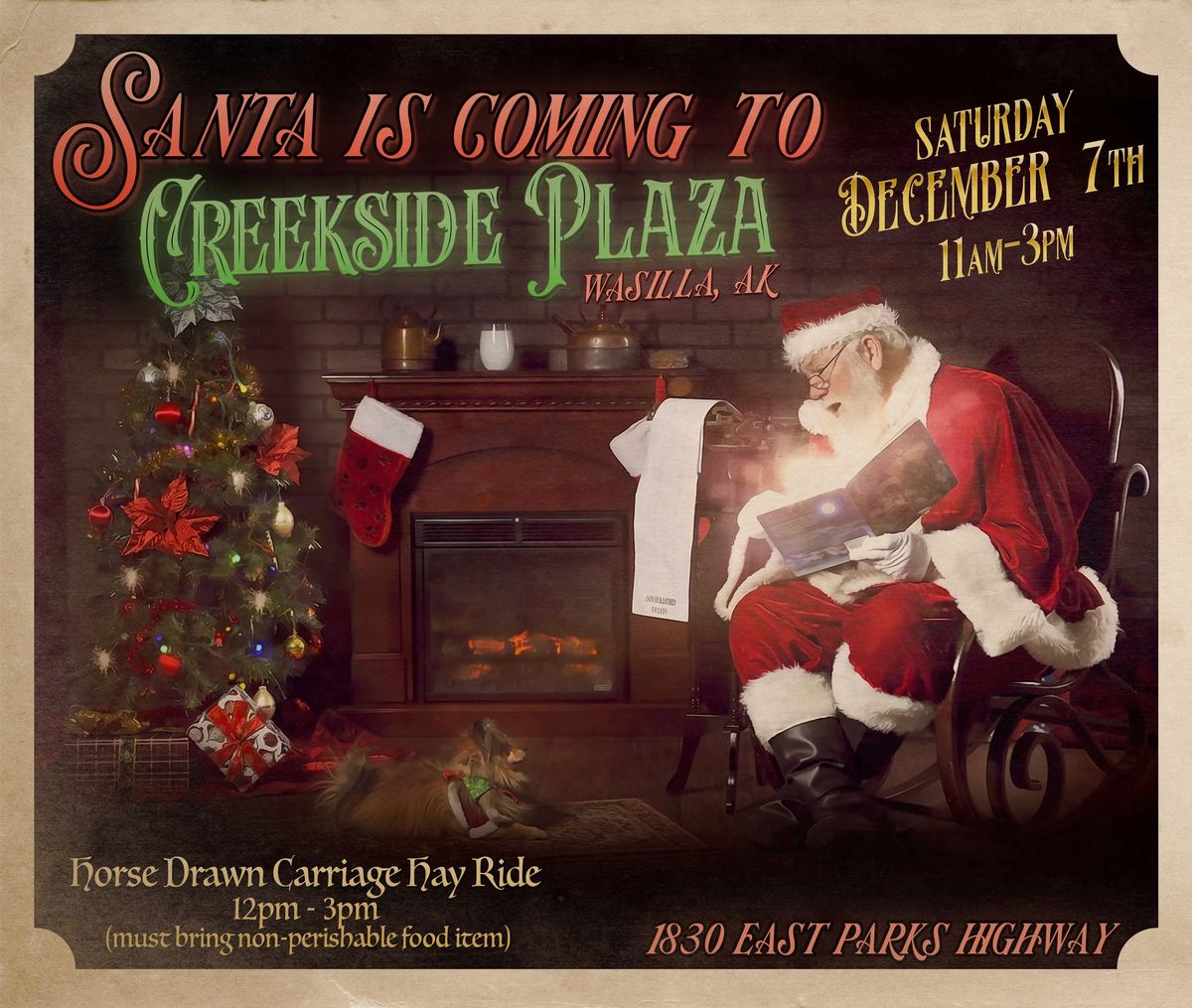 Photos with Santa & Carriage Rides \ud83c\udf85 Wasilla @ Creekside Plaza