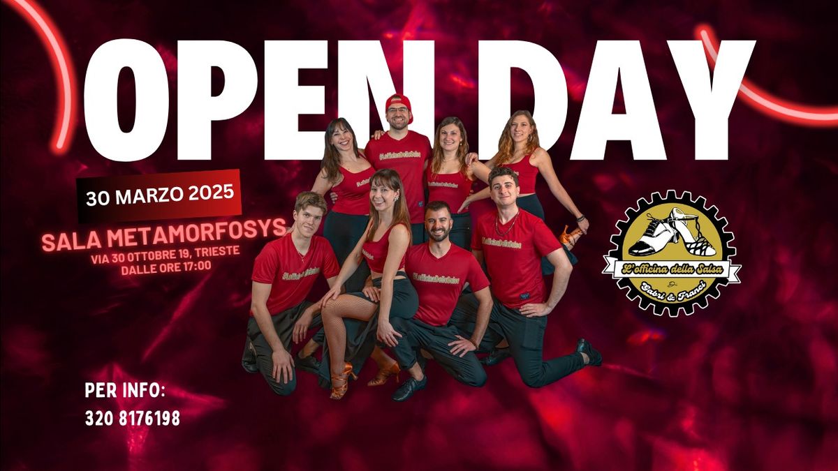 OPEN DAY - 30 MARZO 2025 DALLE ORE 17:00