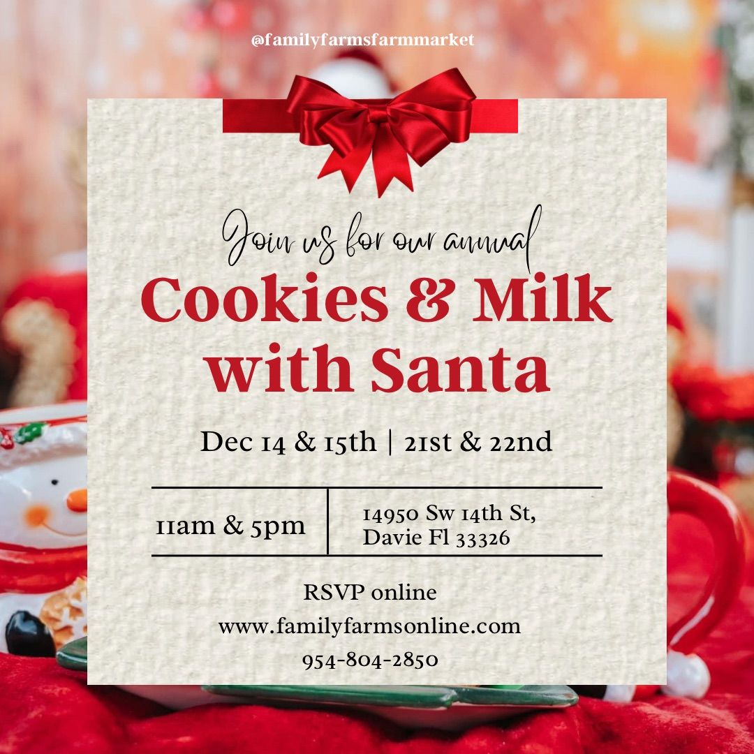 Cookies & Milk with Santa\ud83c\udf85\ud83c\udf6a