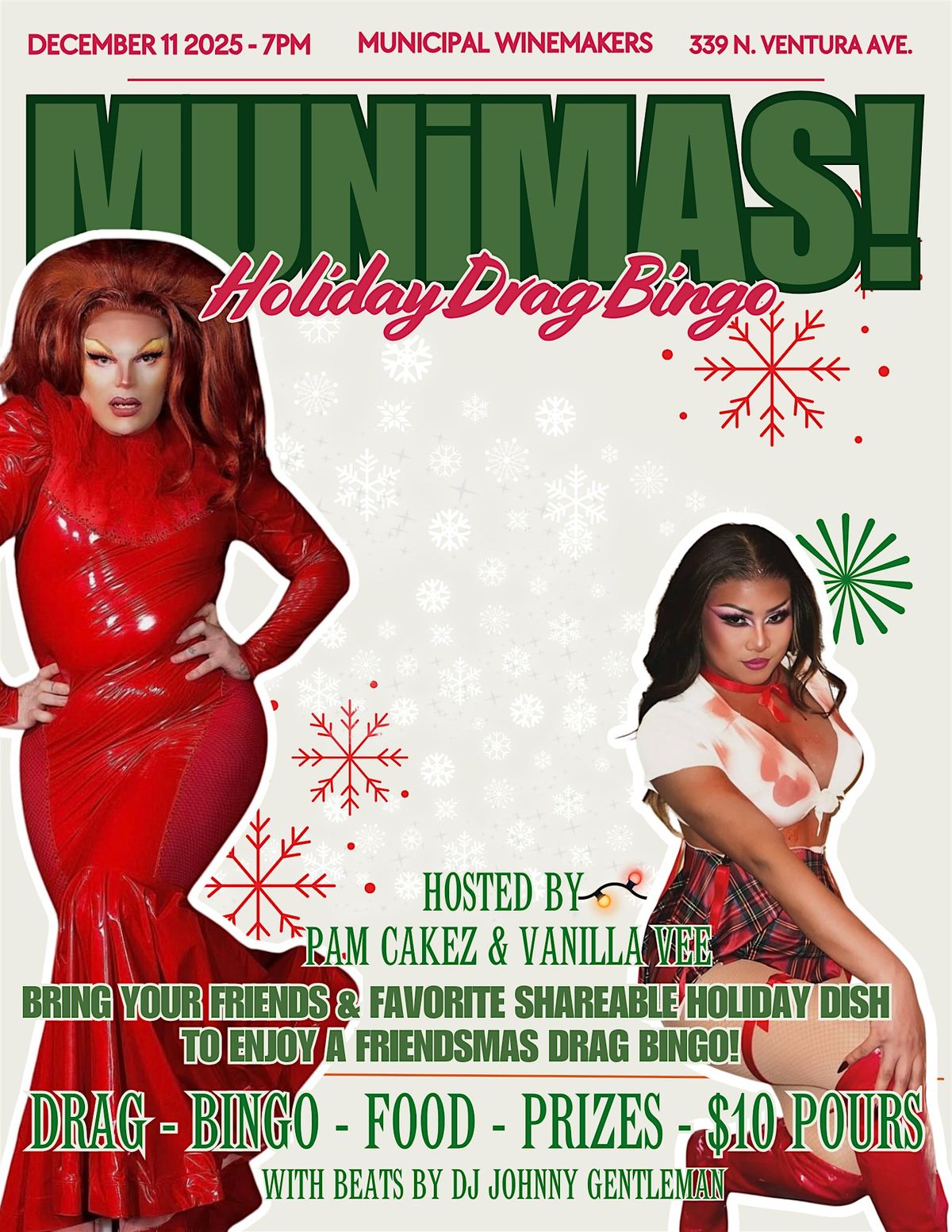 MUNiMAS! - FRIENDSMAS DRAG BINGO!