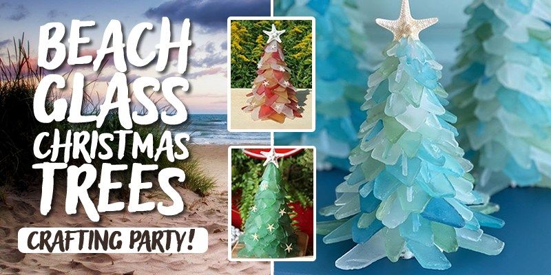 Beach Glass Christmas Trees - Howell