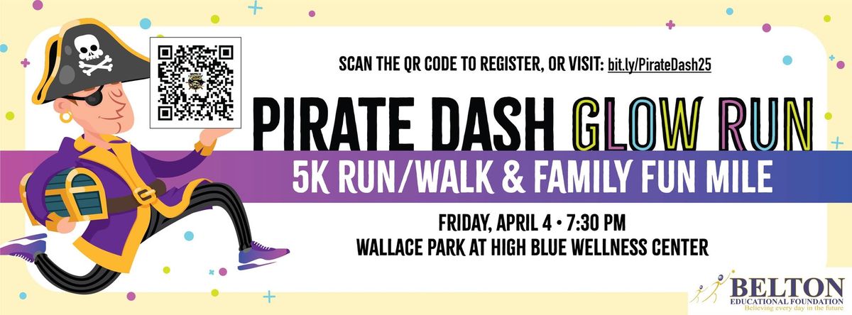 Pirate Dash Glow Run - 5K Run\/Walk & Family Fun Mile 