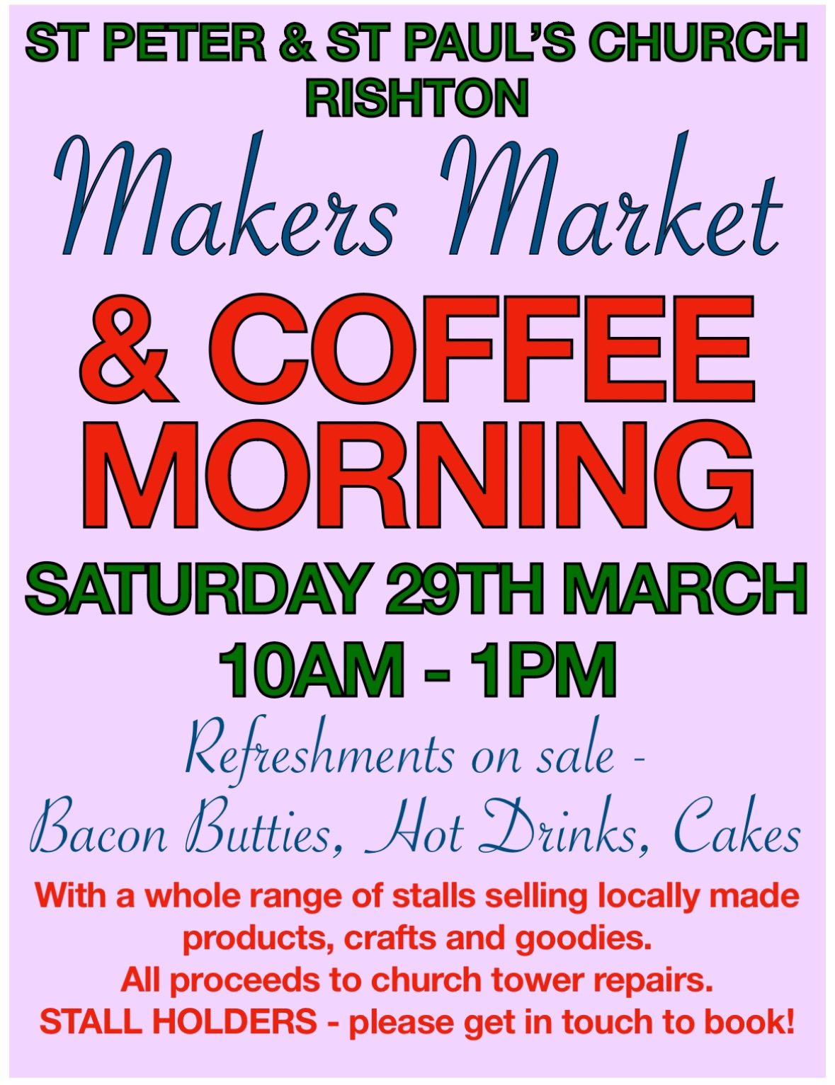 Rishton Makers Market & Coffee Morning 