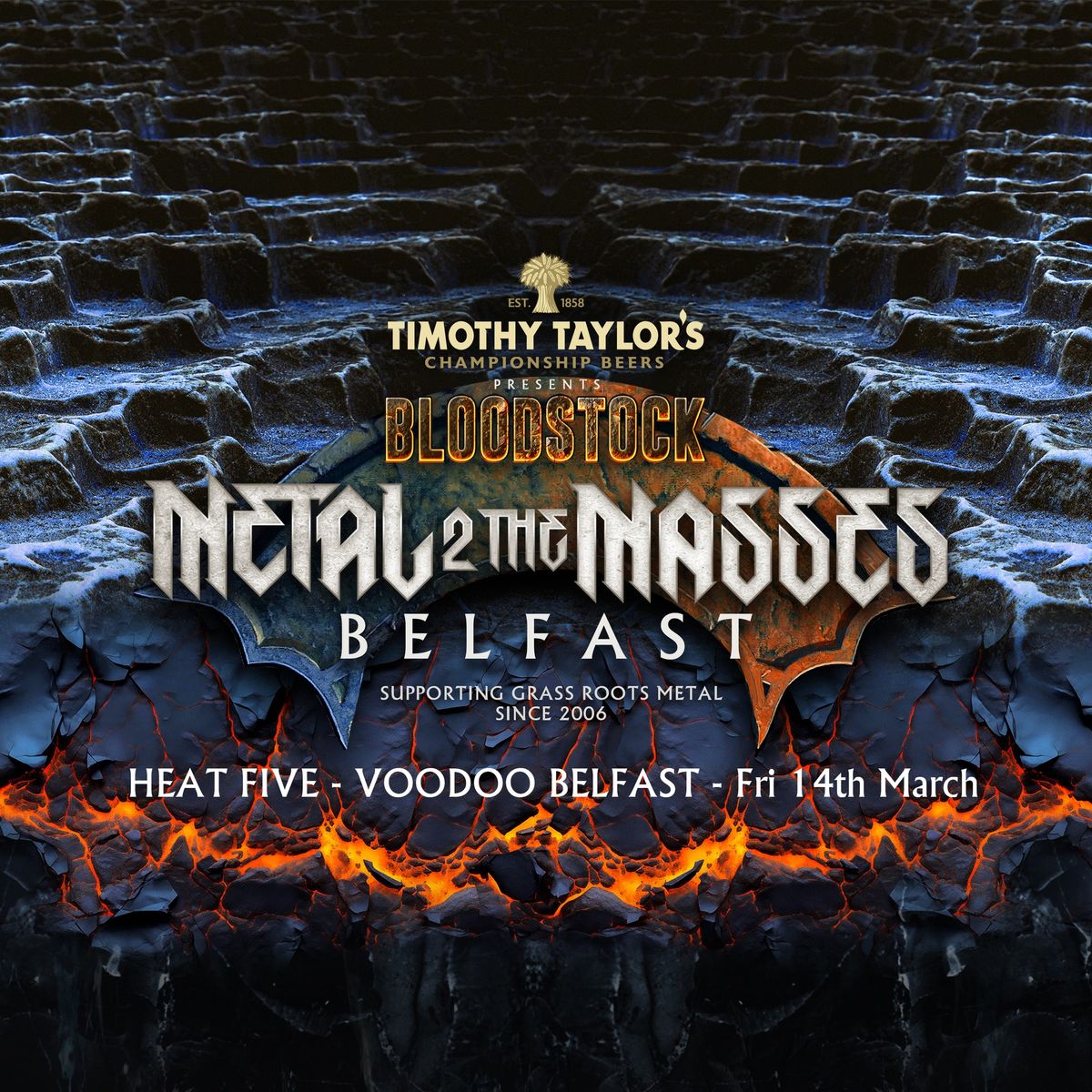 Metal 2 the Masses Northern Ireland  2025 - Heat Five. Fri 14th March