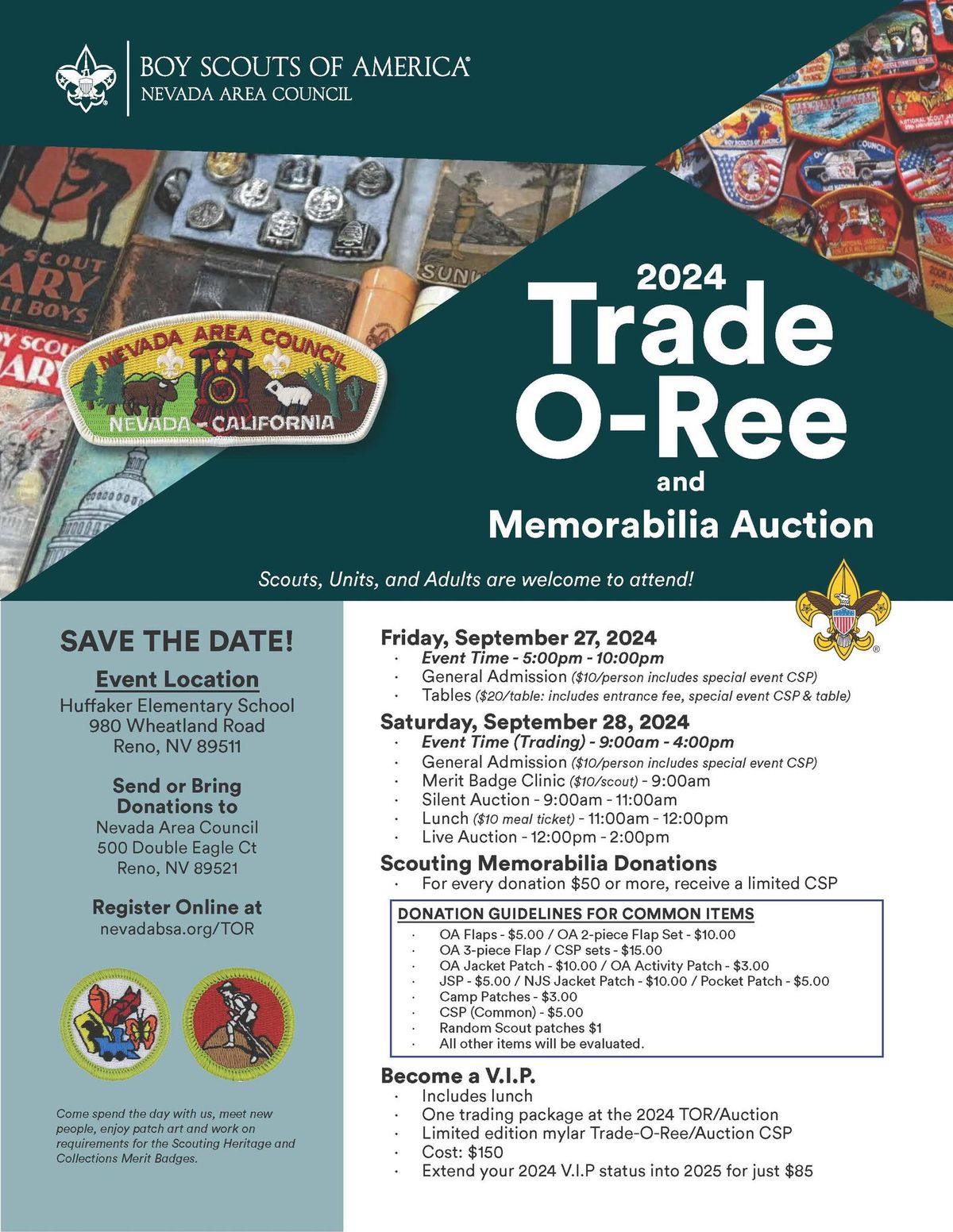 Trade-O-Ree & Memorabilia Auction