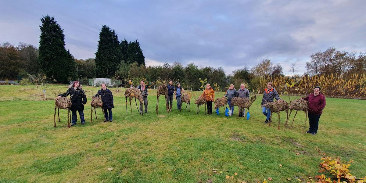 Life size willow reindeer sculpture - 2 day course