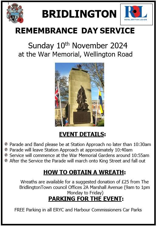 Bridlington Remembrance Service