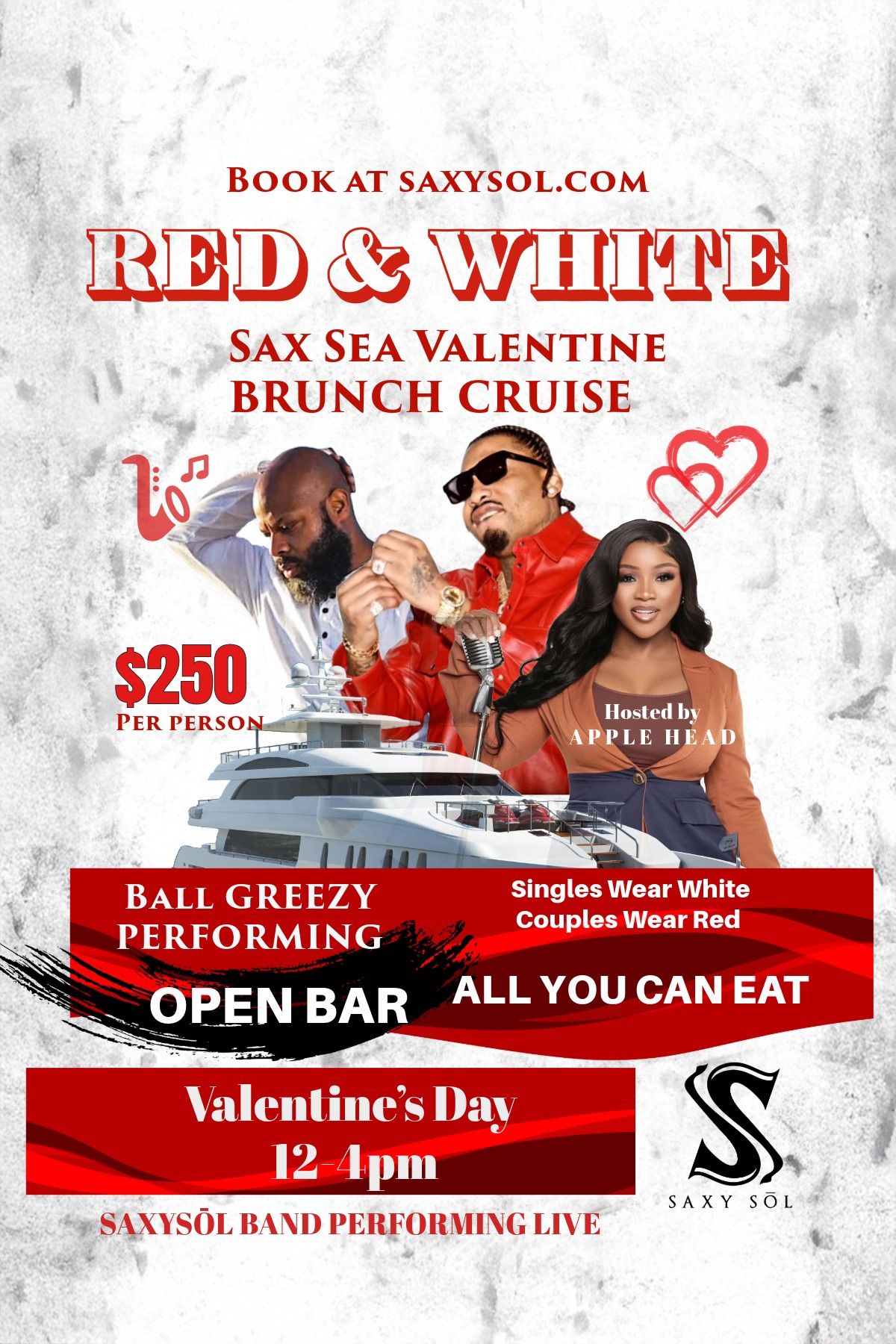 SaxSea Valentine Brunch Cruise w\/BALL GREEZY