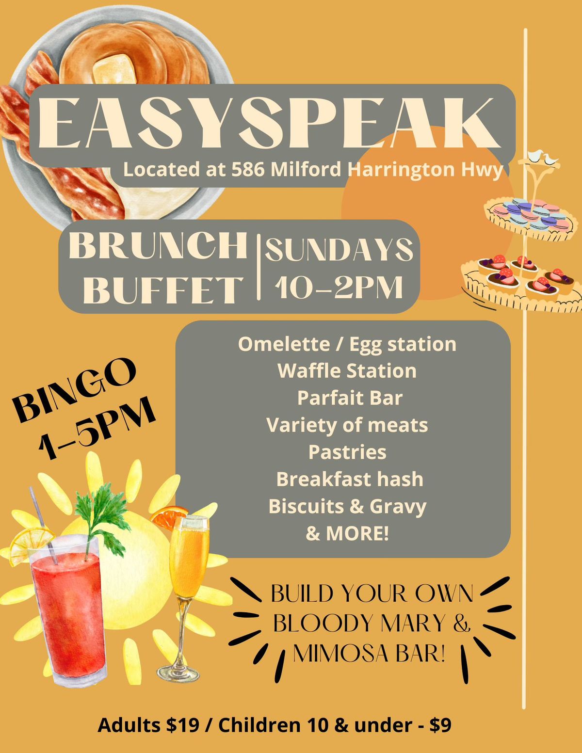 Sunday Brunch Buffet & BINGO!