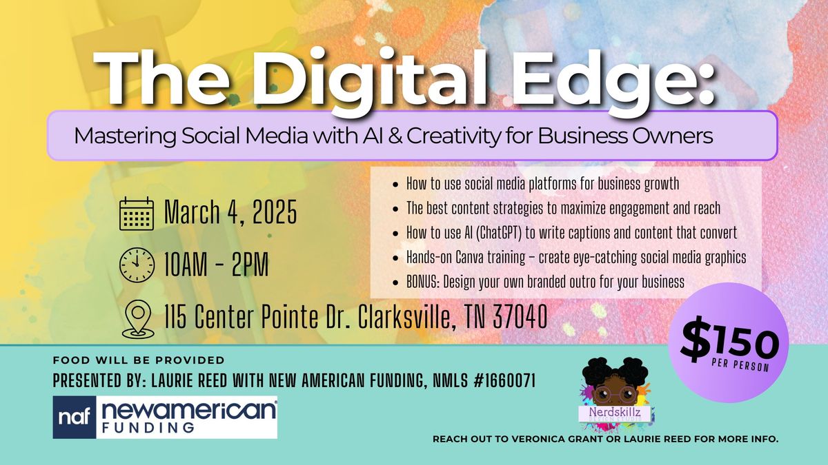 \ud83d\udce2 The Digital Edge: Mastering Social Media with AI & Creativity for Business Owners