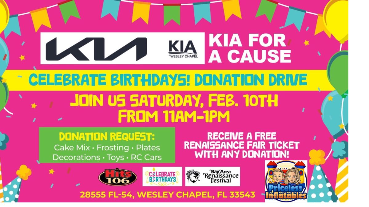 Kia for a Cause- Celebrate Birthdays 