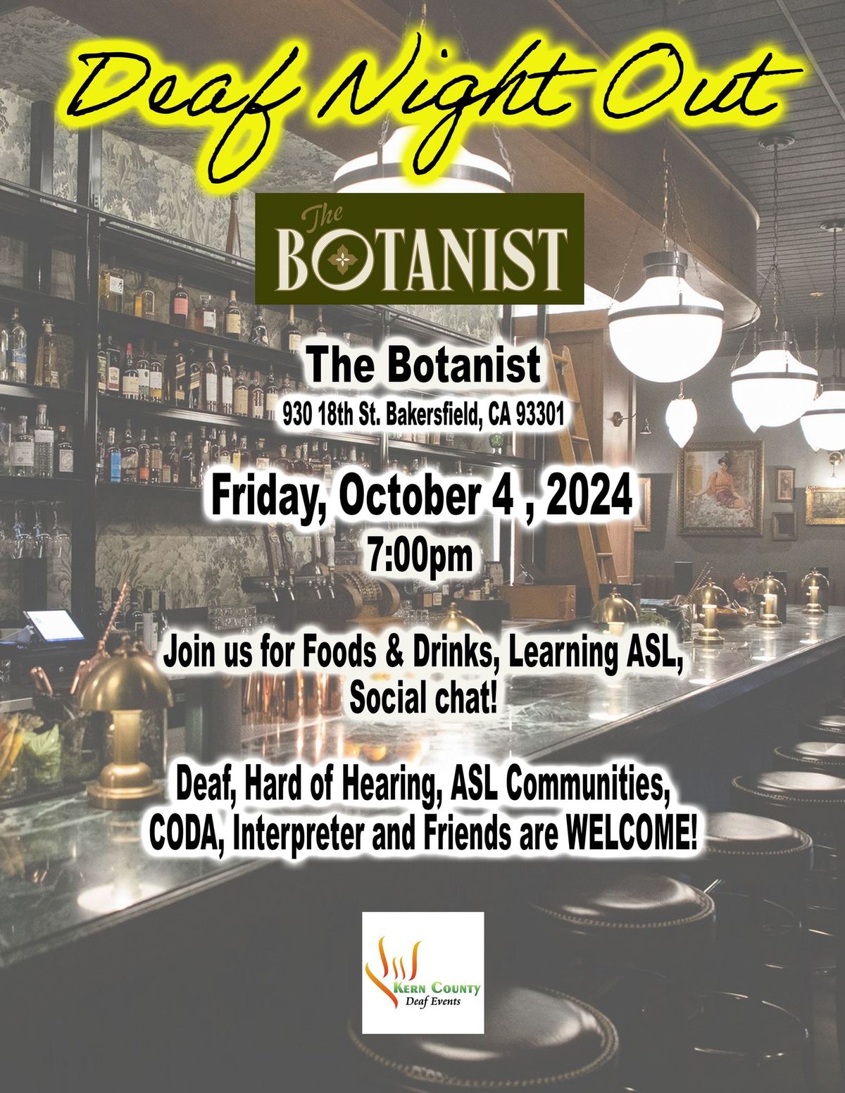 Deaf Night Out the Botanist