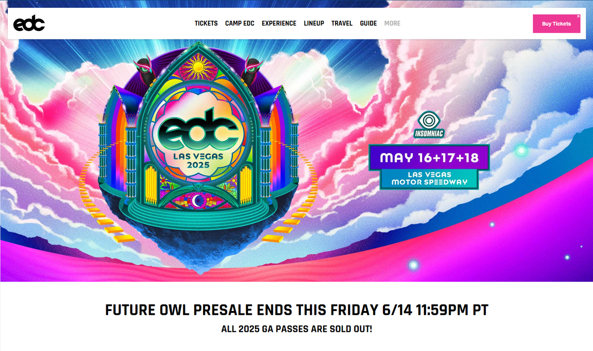 Electric Daisy Carnival - Las Vegas - Friday Pass (18+)