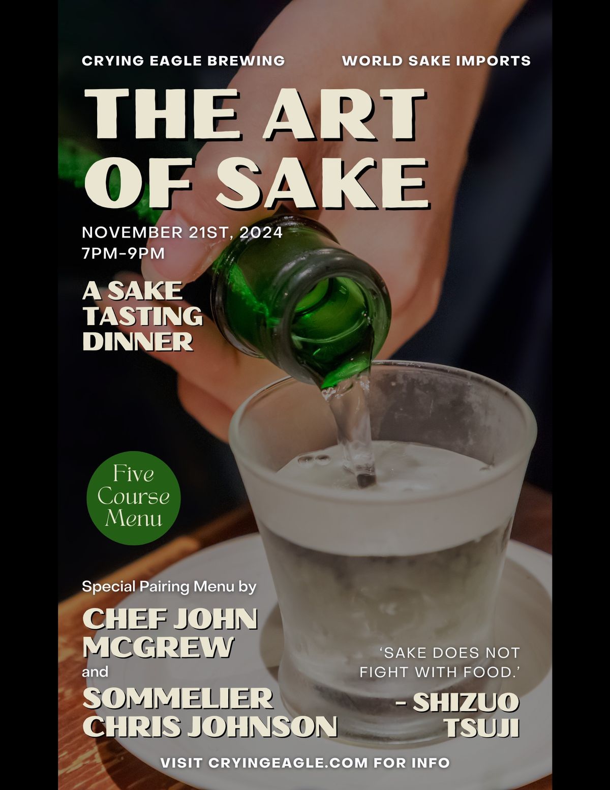 The Art of Sake - Pairing Dinner