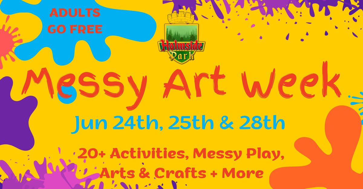 Messy Art Week @ Holmside Park: Crafts, Messy Play, Soft Play, Inflatables & More