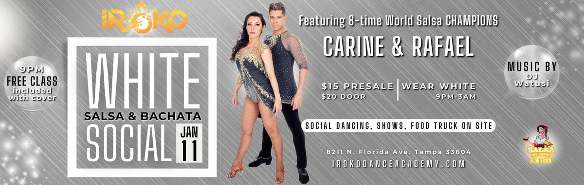 IR\u00d4KO All-White Salsa & Bachata Social feat. Carine y Rafael