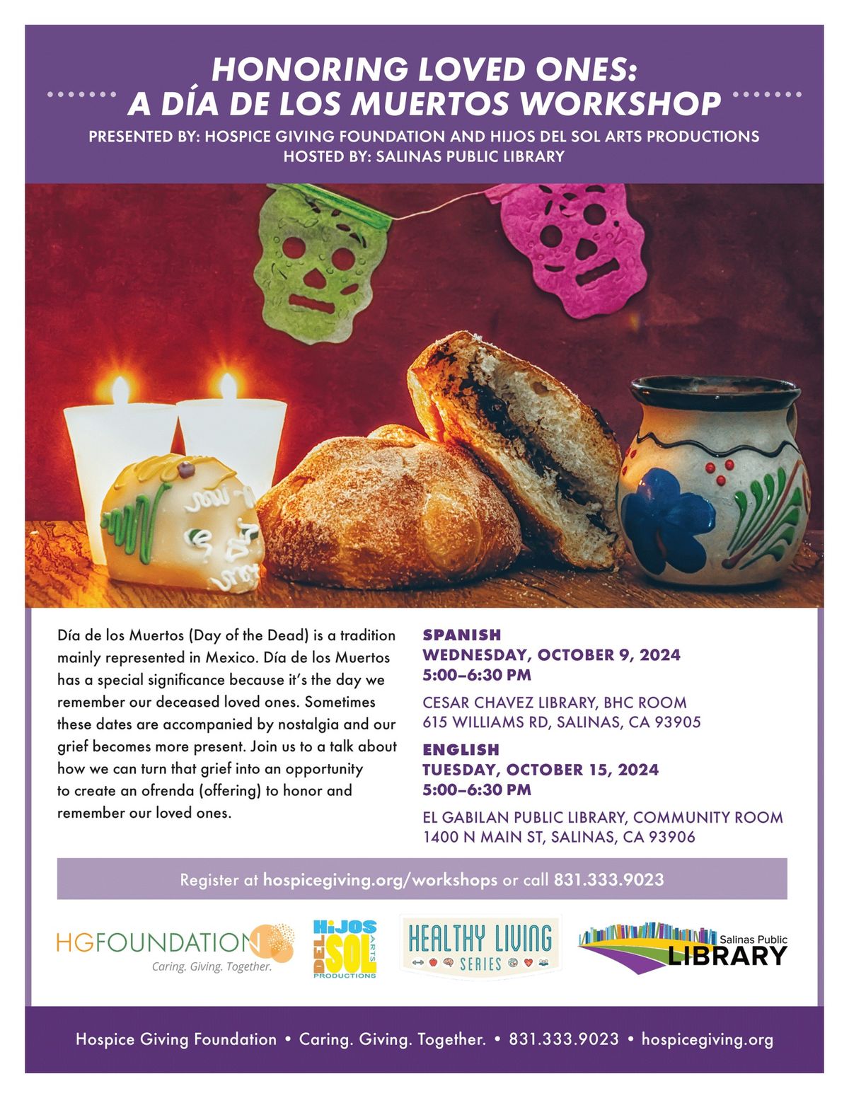 Honoring Loved Ones: Dia De Los Muertos Workshop