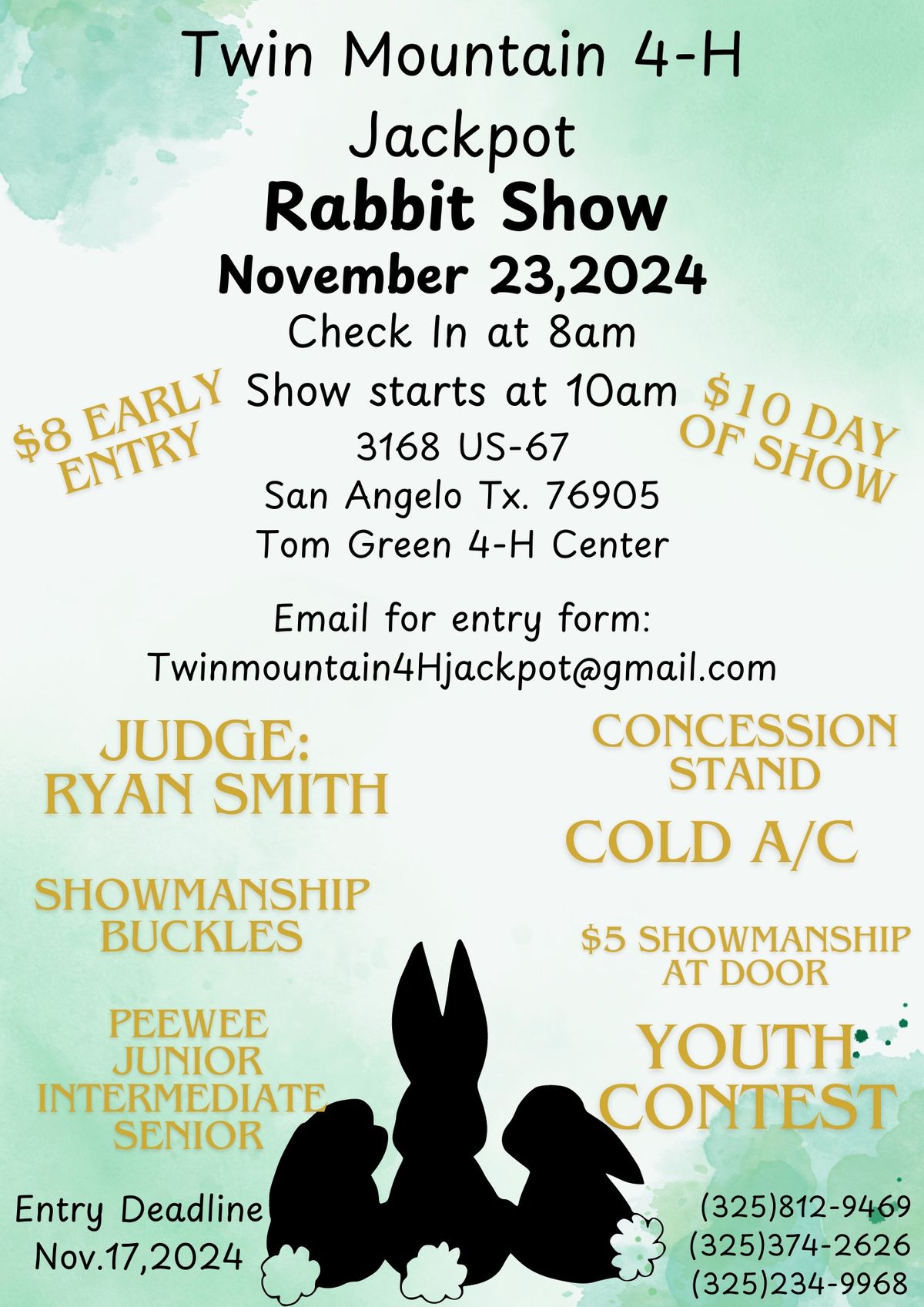 Twin Mountain 4-H Rabbit Jackpot Show