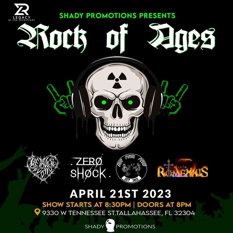 ROCK OF AGES FEATURING OUR FINAL FEUD, BELOVED DEVOTION, ZERO SHOCK ...