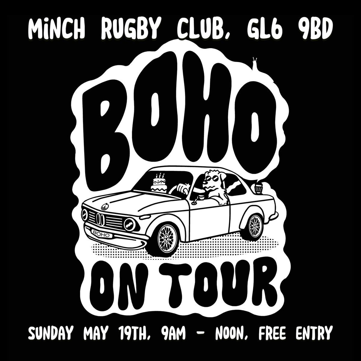 Monthly car meet at Minch Rugby Club