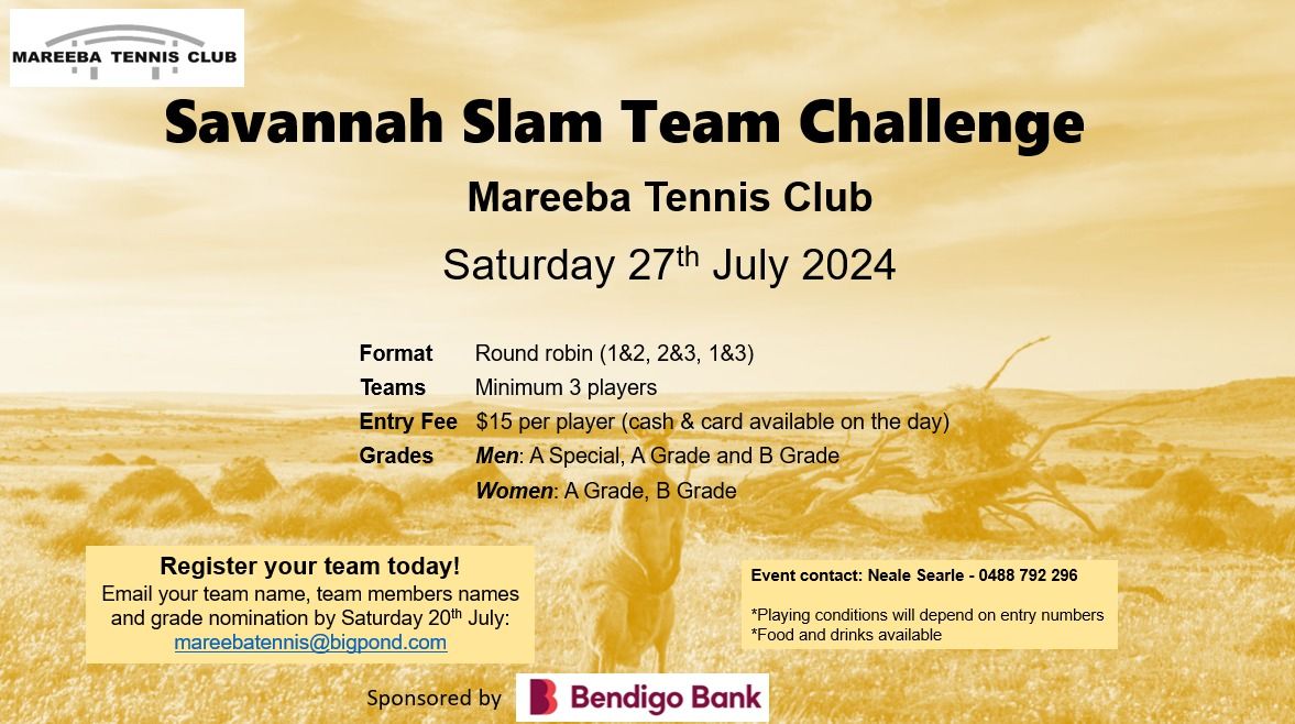 Savannah Slam Team Challenge