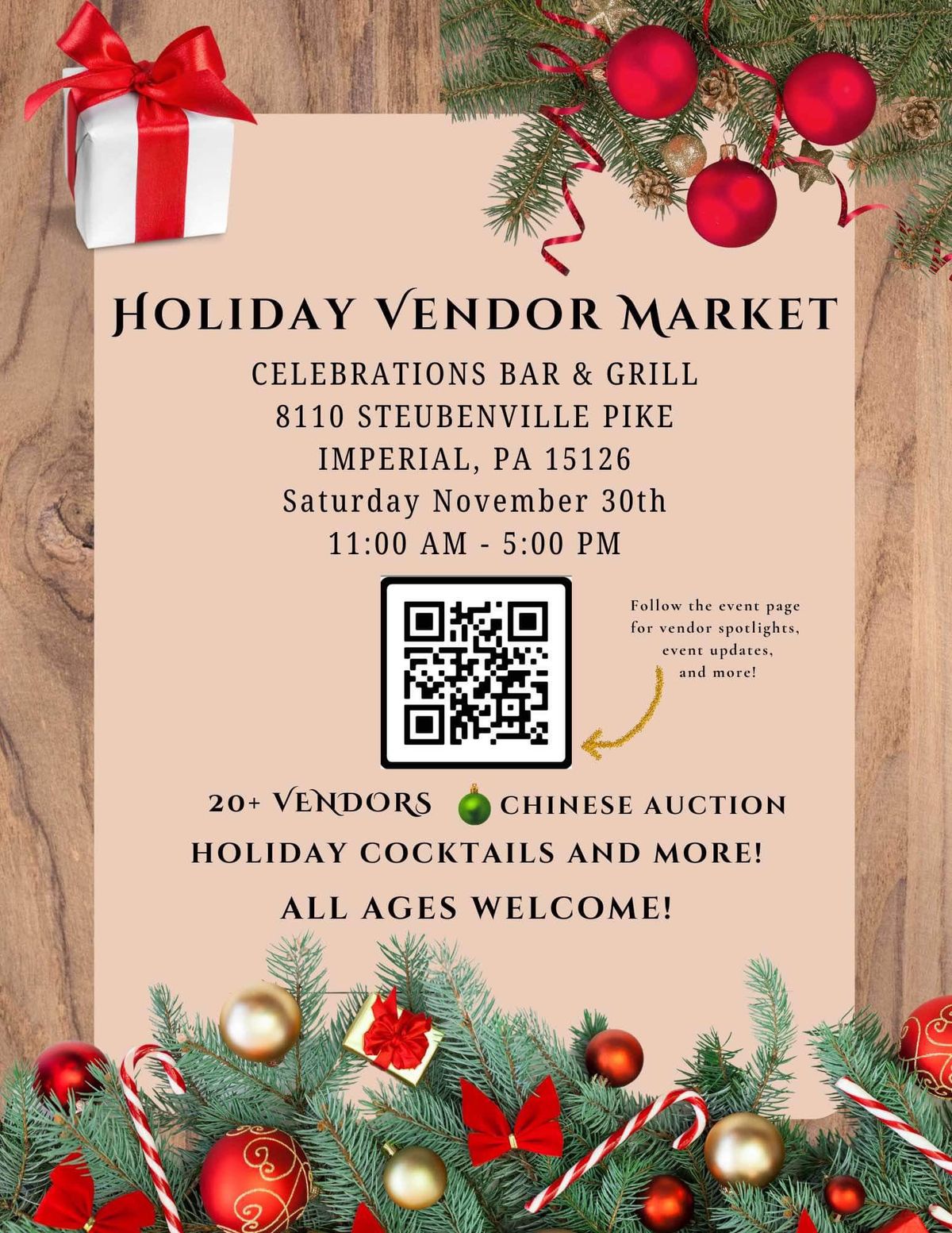 Holiday Vendor Market with Strawberry Moon Creations