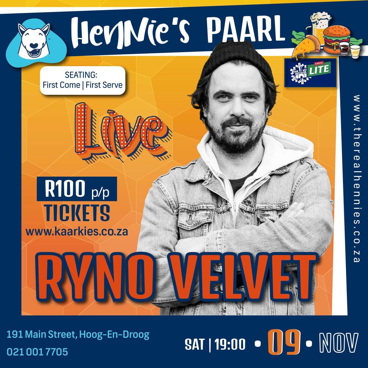 Ryno Velvet Live Hennie's Paarl